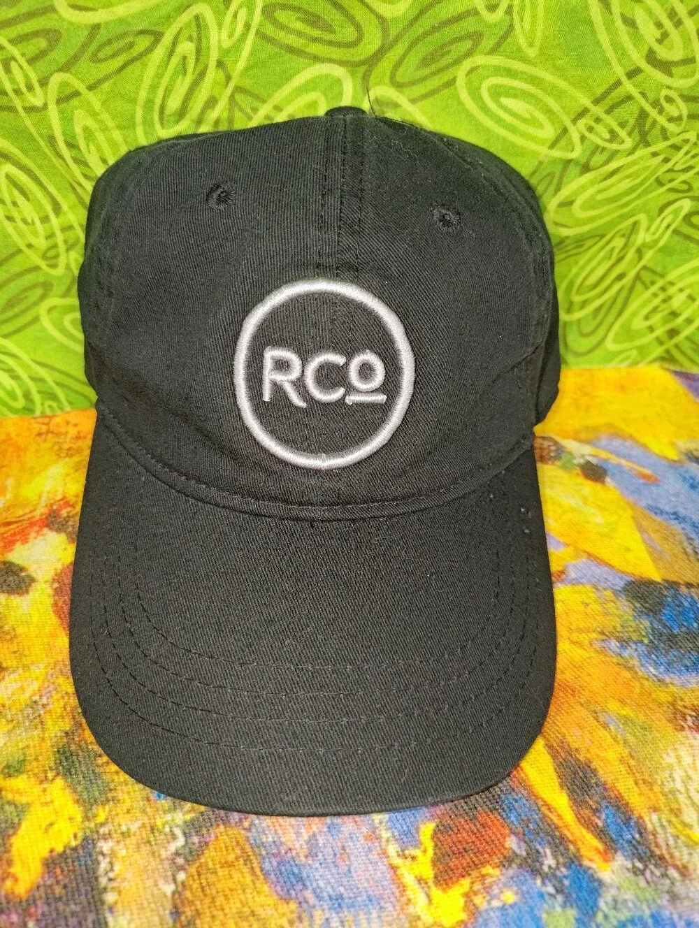 RCo Embroidered LogoTrucker Strap-on Hat Cap OSFM
